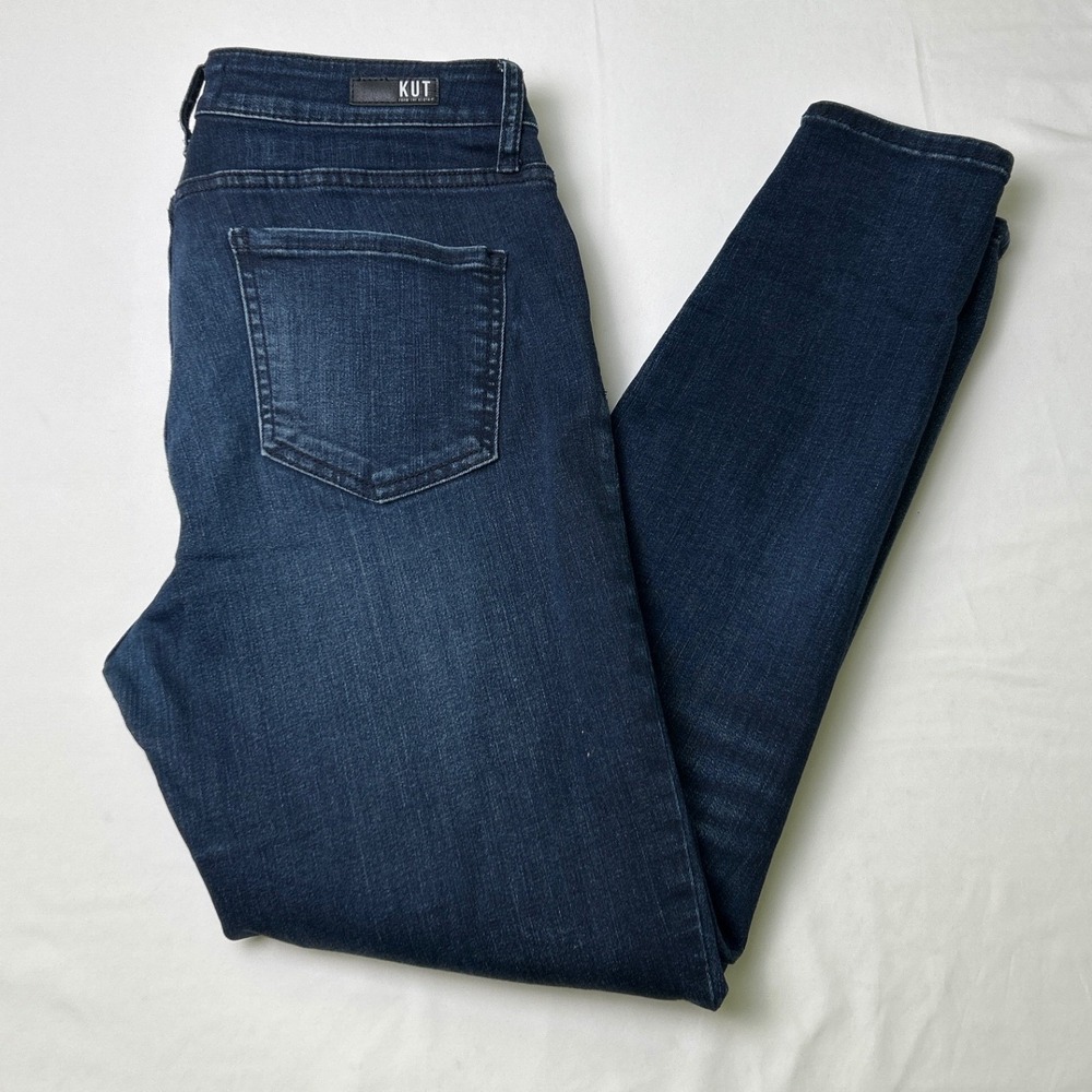 Kut from the Kloth Women Donna High Rise Ankle Skinny Jeans Size 8 Dark Blue